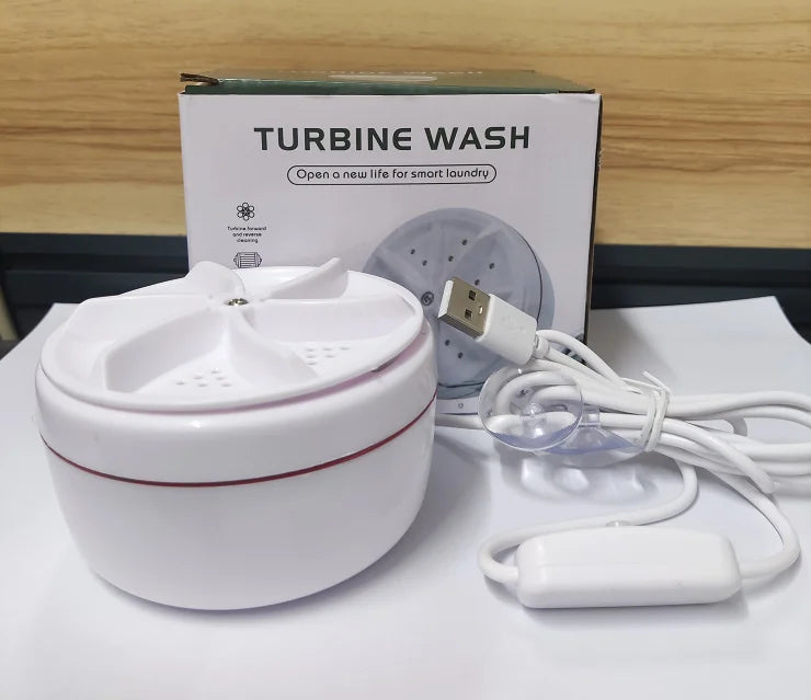 TurboGentle | Mini-laveuse USB portable pour un lavage sans effort